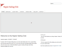 Tablet Screenshot of napiersailingclub.org.nz